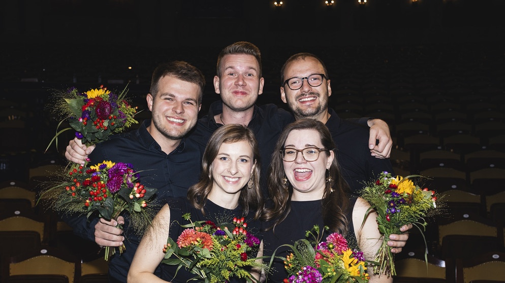 Das Alinde Quintet aus Tschechien, 1. Platz im Fach "Bläserquintett" beim Int. Musikwettbewerb der ARD 2024  | Bild: Daniel Delang