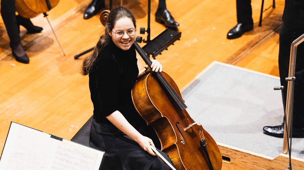 Maria Zaitseva beim Finale im Fach Cello beim ARD-Musikwettbewerb 2024. | Bild: Daniel Delang