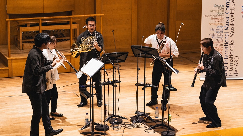 Semifinale Bläserquintett im ARD-Musikwettbewerb 2024. | Bild: Daniel Delang