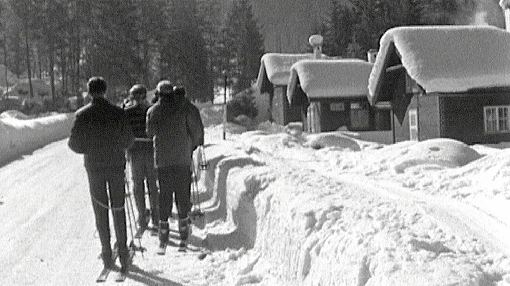 Skiparadies Dachsteingebirge in Österreich - ein Traum in Weiß 1964. | Bildquelle: BR