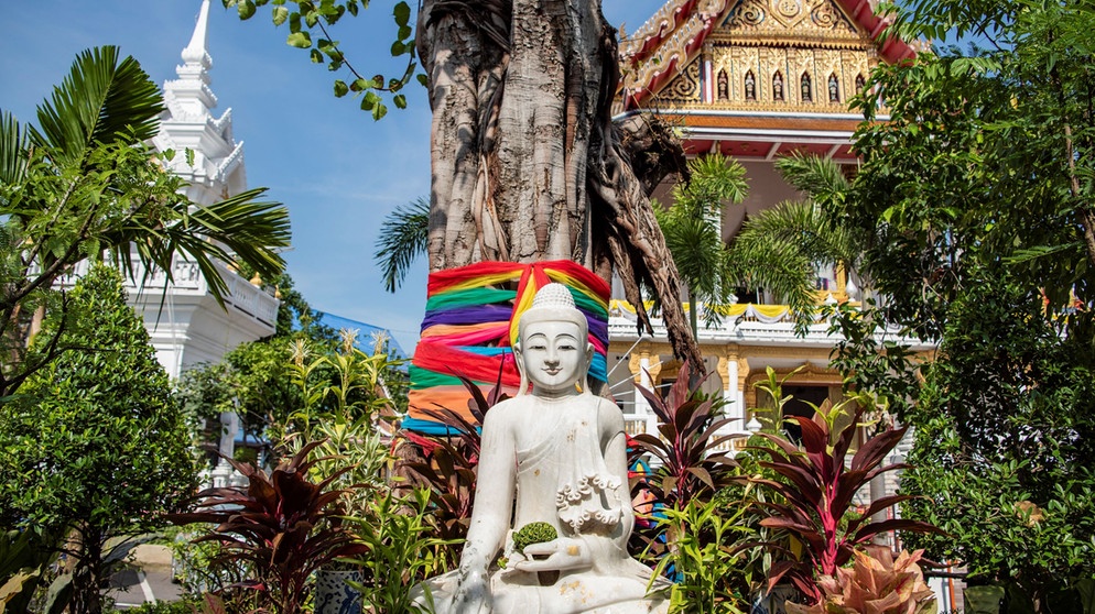 Asiatischer Garten mit asiatischen Elementen | Bildquelle: Picture alliance/dpa