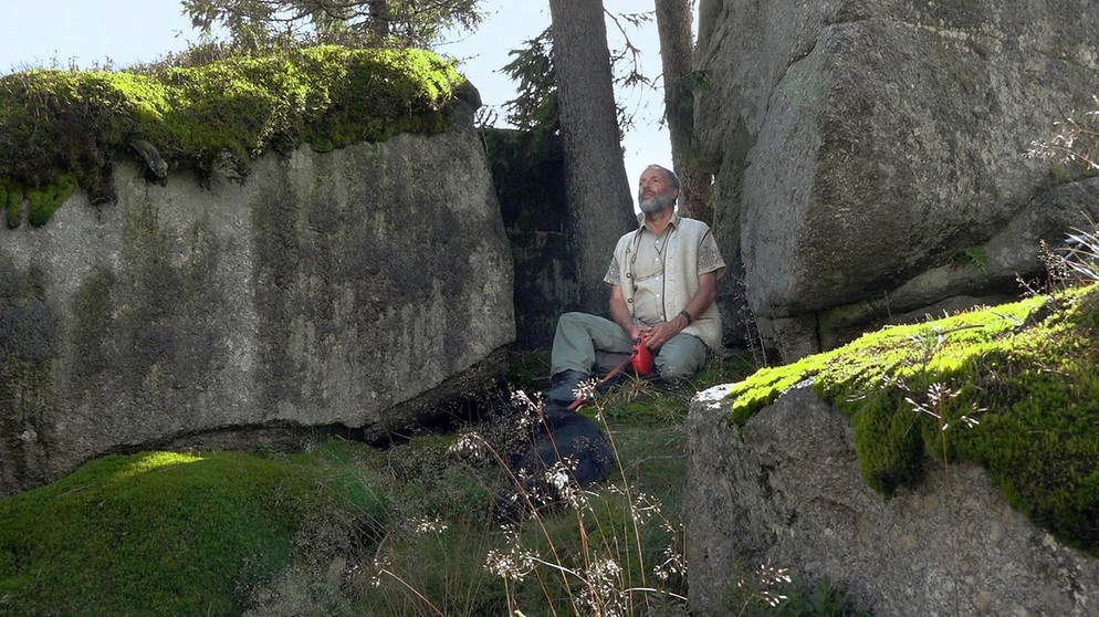 Thomas Zipp lebt seit 20 Jahren auf einer Waldwiese an den Ausläufern des Dreisessel. Im Auftrag der Naturschutzbehörde betreut er diverse Artenschutz-Projekte. | Bildquelle: Honorarfrei lediglich für Ankündigungen und Veröffentlichungen im Zusammenhang mit obiger BR-Sendung bei Nennung: Bild: BR/megaherz GmbH/Pascal Hoffmann. Die Nutzung im Social Media-Bereich sowie inhaltlich andere Verwendungen nur nach vorheriger schriftlicher Vereinbarung mit dem BR-Bildmanagement, Tel. 089 / 5900 10580, Fax 089 / 5900 10585, Mail Bildmanagement@br.de