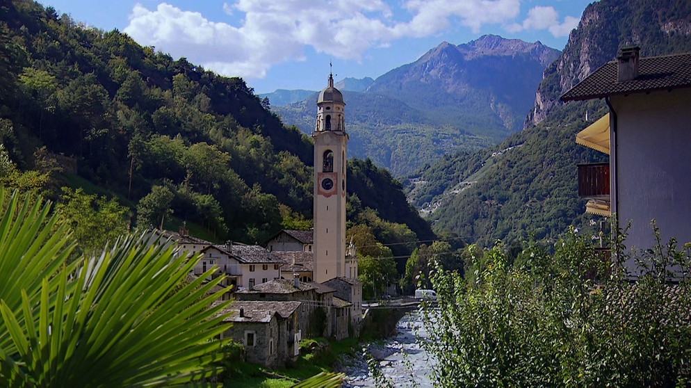 Der Fluss Mera fließt durch Prosto di Piuro und weiter flussabwärts durch Chiavenna.  | Bildquelle: BR/Rupert Heilgemeir