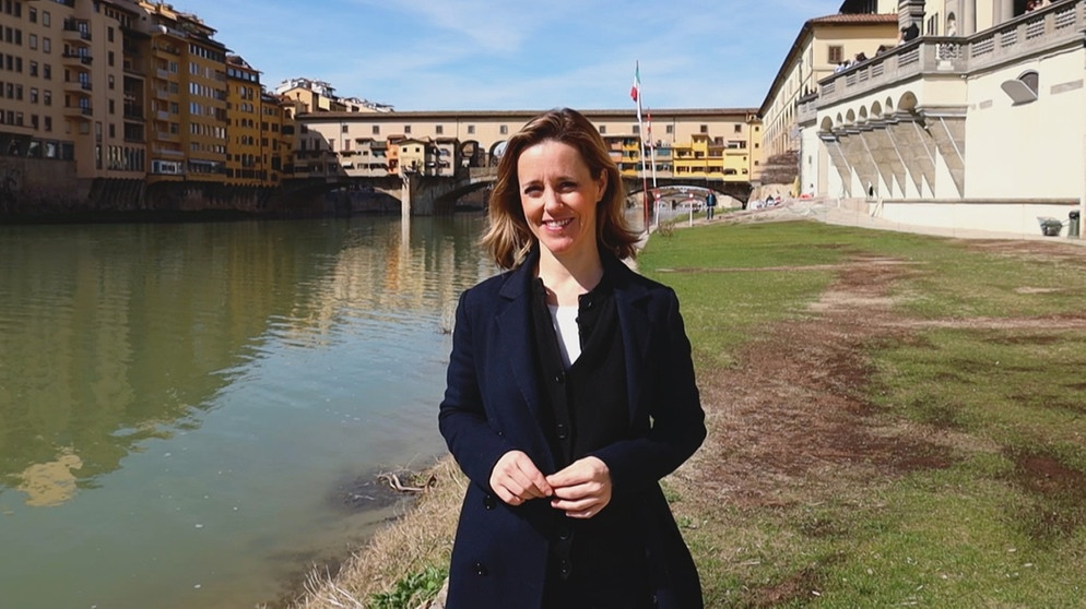 Sol Gabetta während der Aufzeichnung der KlickKlack-Moderation in Florenz. | Bildquelle: BR