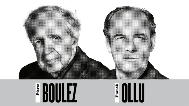 Portrait-Collage: Pierre Boulez und Franck Ollu | Bildquelle: BR/LMN