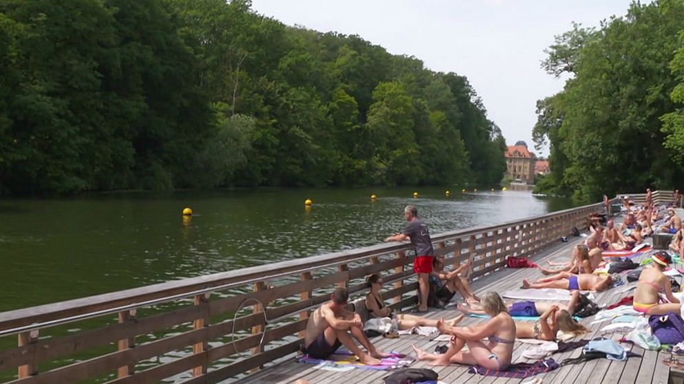 Kult-Flussbad an der Regnitz: Die Hainbadestelle in Bamberg | Video ...