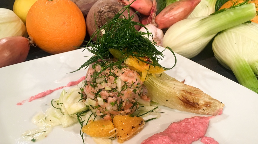 Wir in Bayern | Rezept: Forellentatar mit zweierlei Fenchel und Orange ...